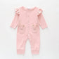 Pink Waffle Trim Romper Ollies Place