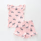 Pink Zebra Print Pyjama Set Ollies Place