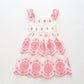 Pink & White Broderie Anglaise Cotton Dress Ollies Place