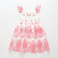 Pink & White Broderie Anglaise Cotton Dress Ollies Place