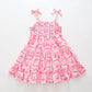 Pink & White Embroidered Sun Dress Ollies Place