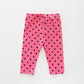 Pink and Black Spot Leggings Ollies Place
