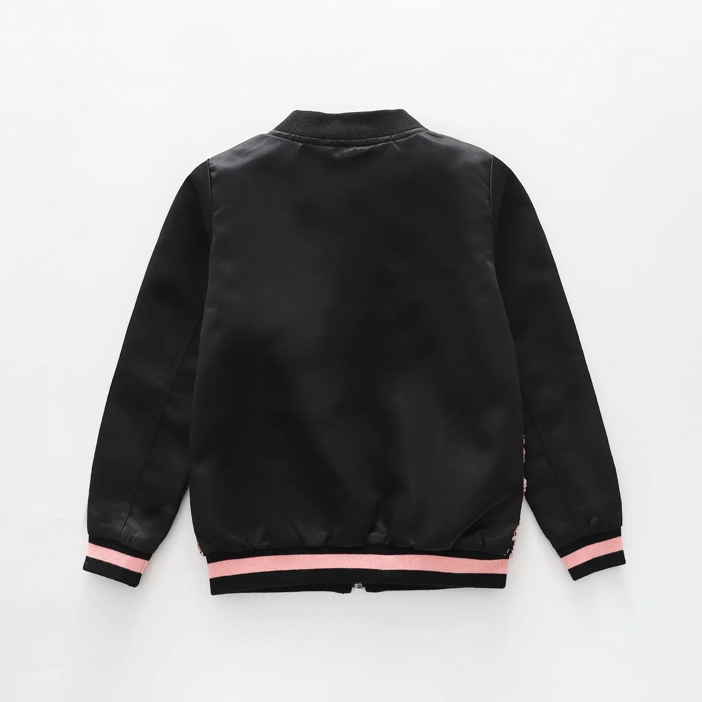 Pink and Black, Girls Sequin Bomber Jacket Ollies Place