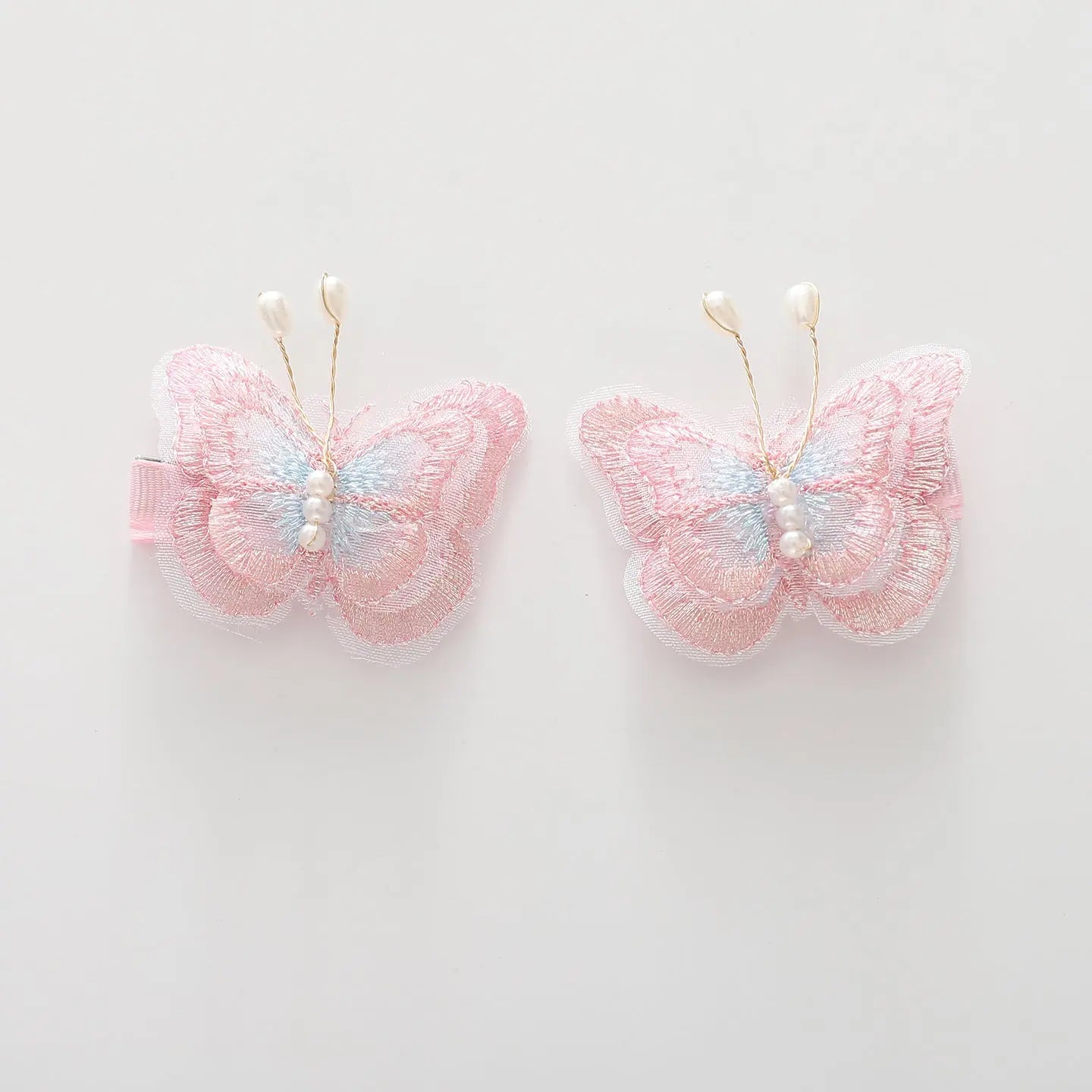 Pink and Blue Butterfly Hair Clips Ollies Place