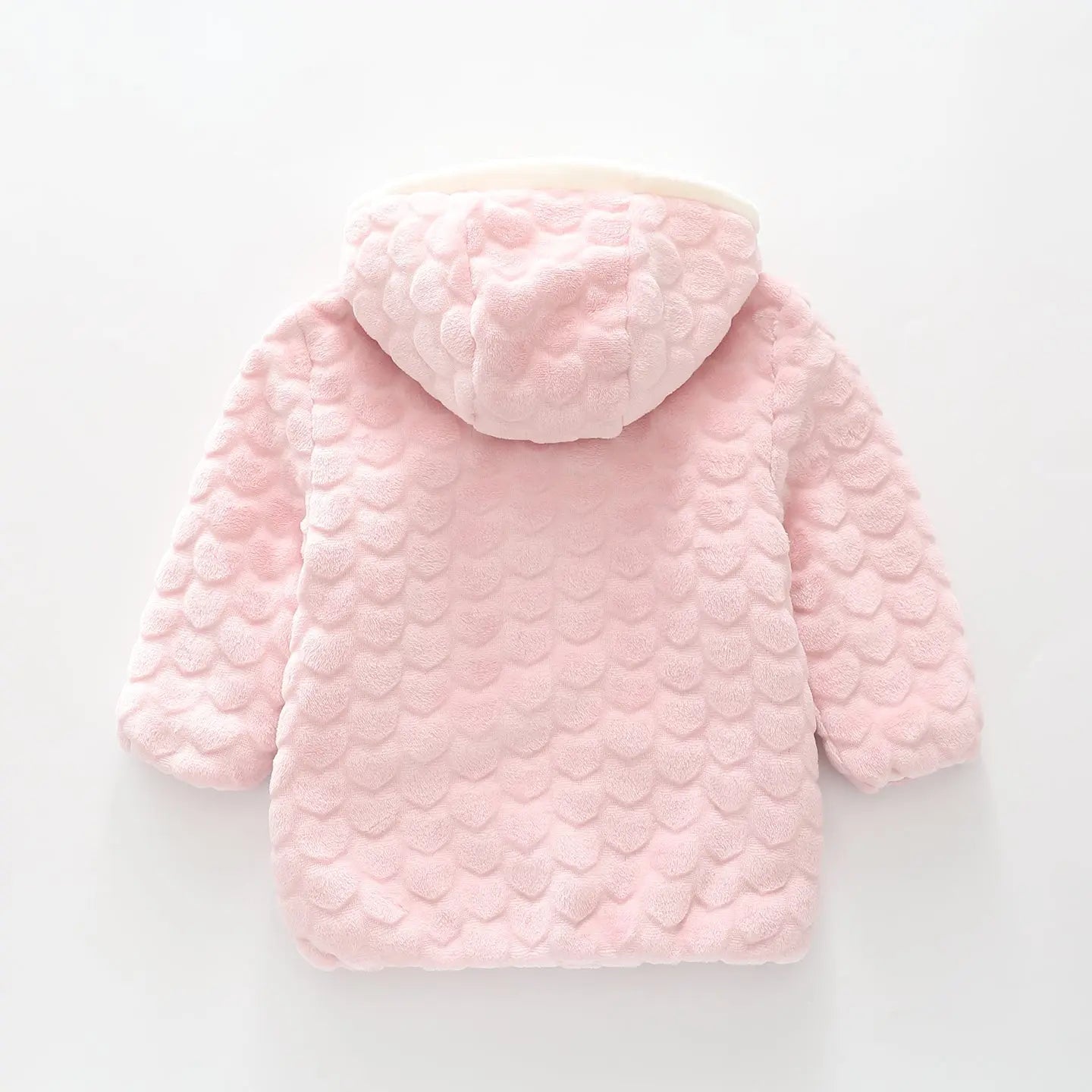 Plush Heart Hooded Jacket Ollies Place