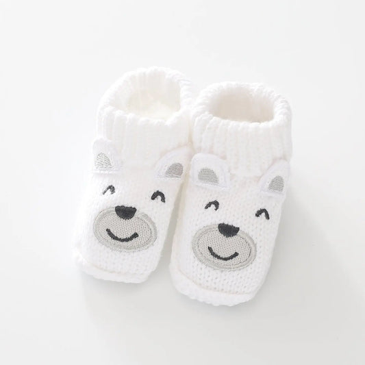 Polar Bear Baby Booties Ollies Place