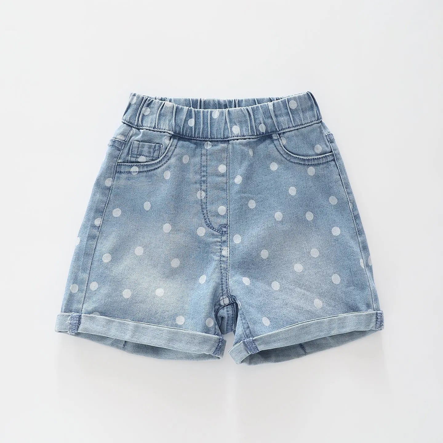 Polka Dot Denim Shorts Ollies Place