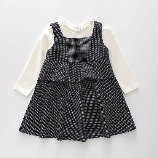 Polka Dot Pinafore Set Ollies Place