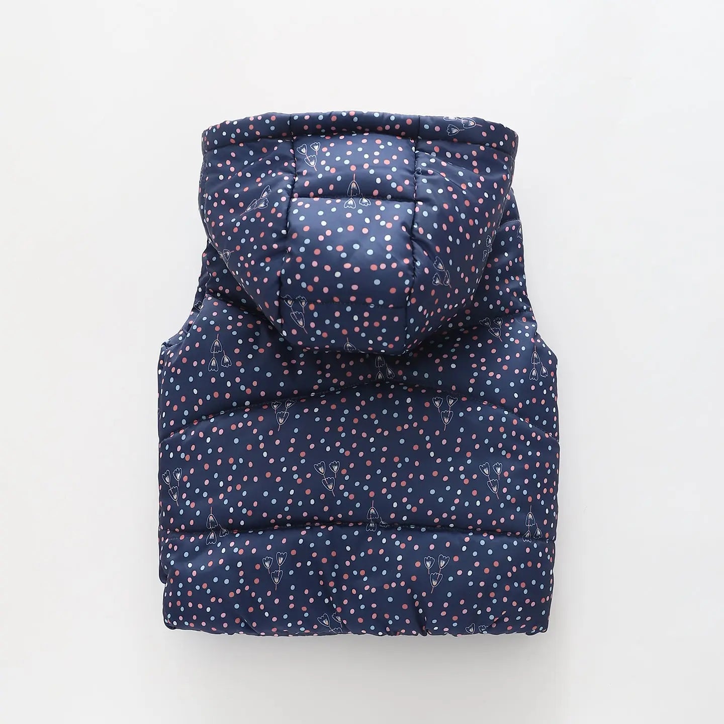 Polka Dot Puffer, Junior Girls Vest Ollies Place