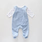Premmie Bear, Baby Boys Overalls Set Ollies Place