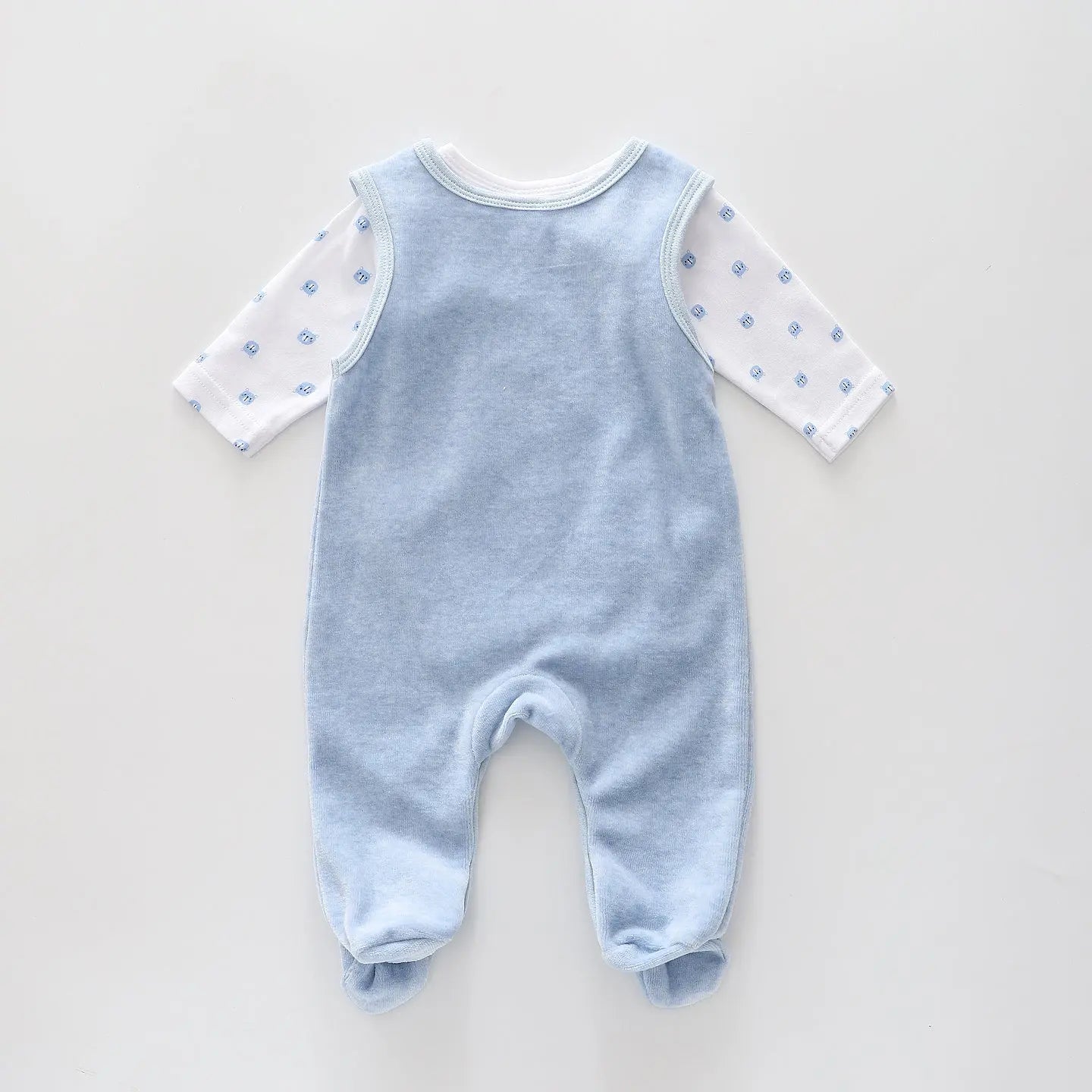 Premmie Bear, Baby Boys Overalls Set Ollies Place