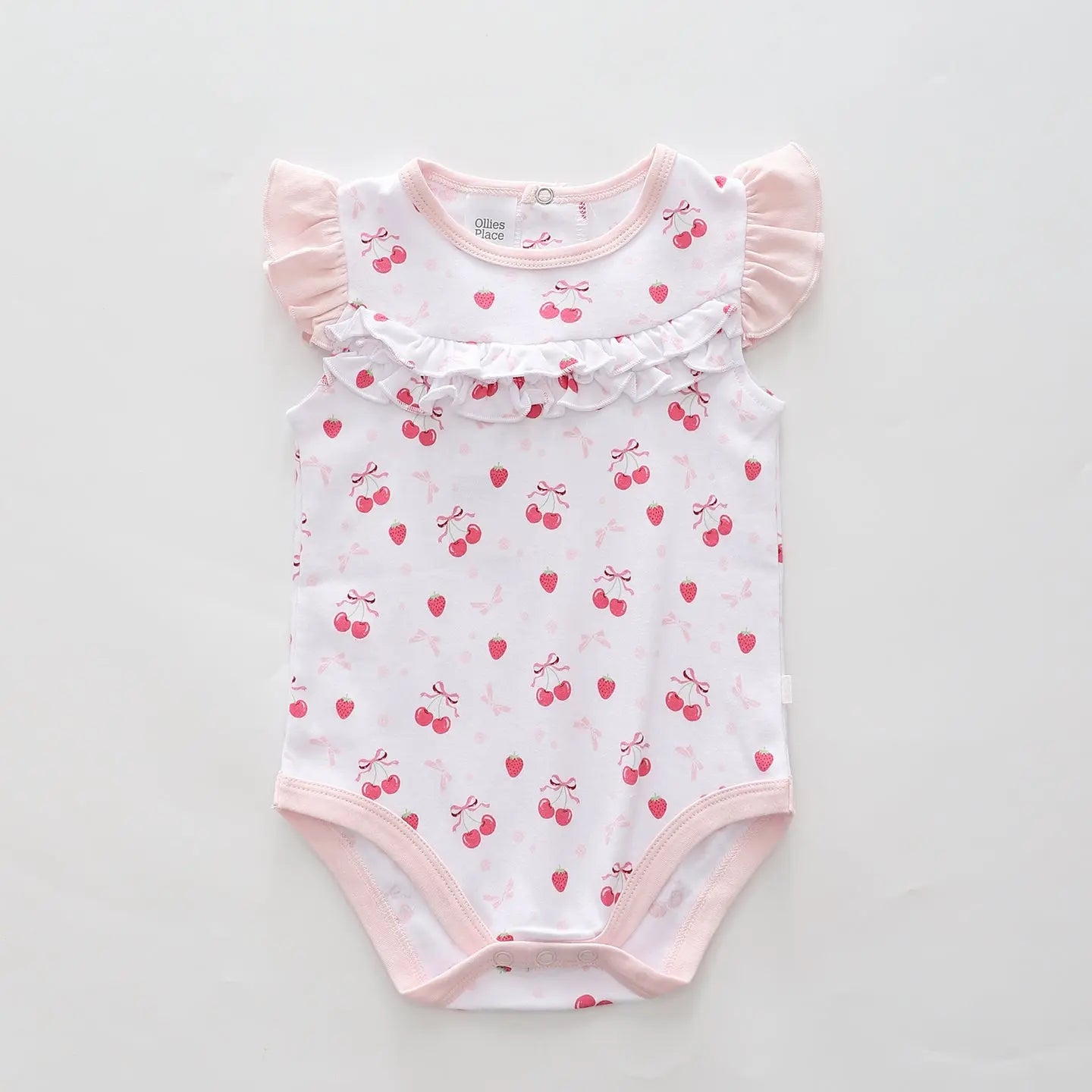 Premmie Pink Berry Bodysuit Ollies Place