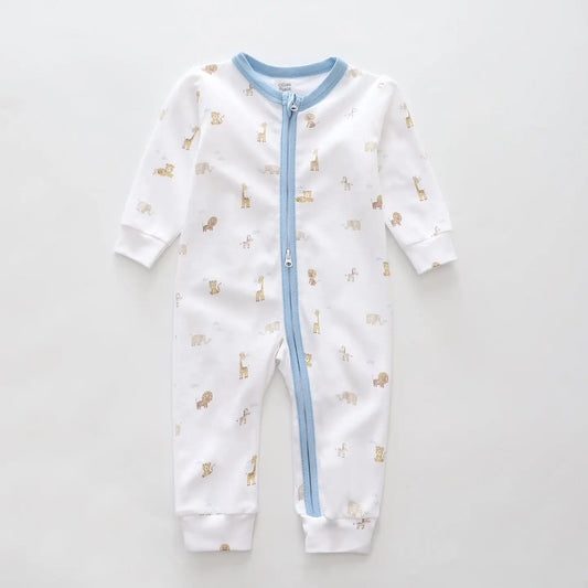 Premmie Safari Zip Romper Ollies Place