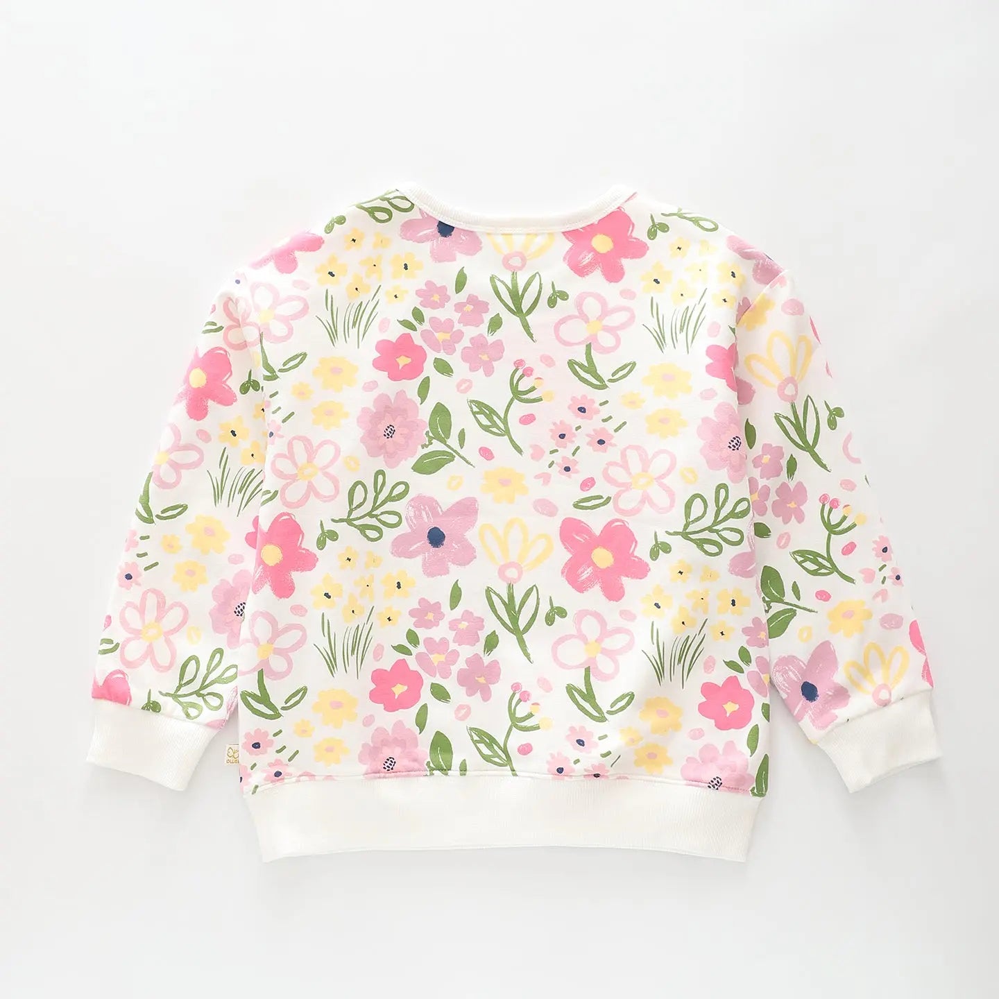 Pretty Floral Print Sweatshirt Ollies Place