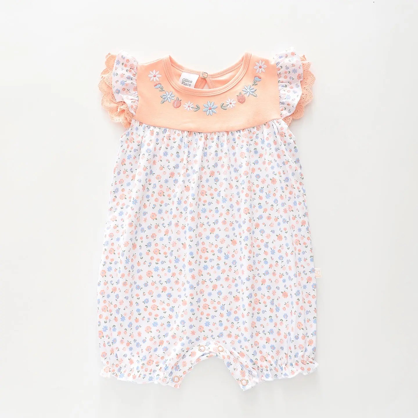 Pretty Peach Romper Ollies Place
