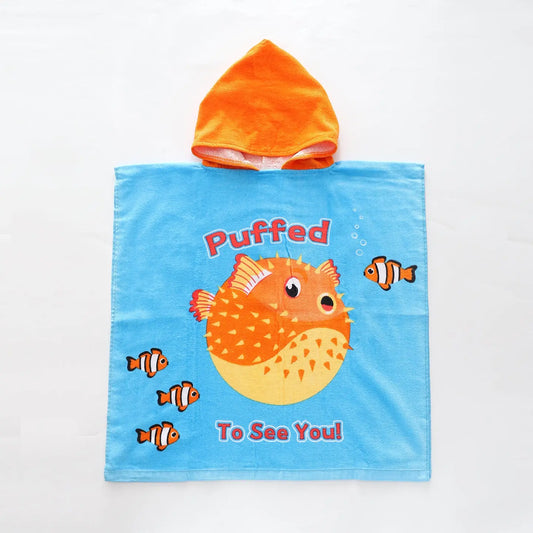 Puffed To See You Kids Poncho Towel Ollies Place