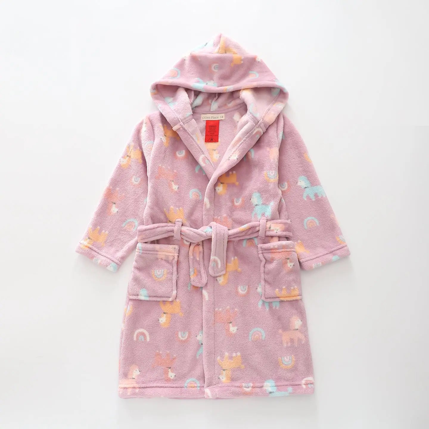 Puppy Print Hooded Gown Ollies Place