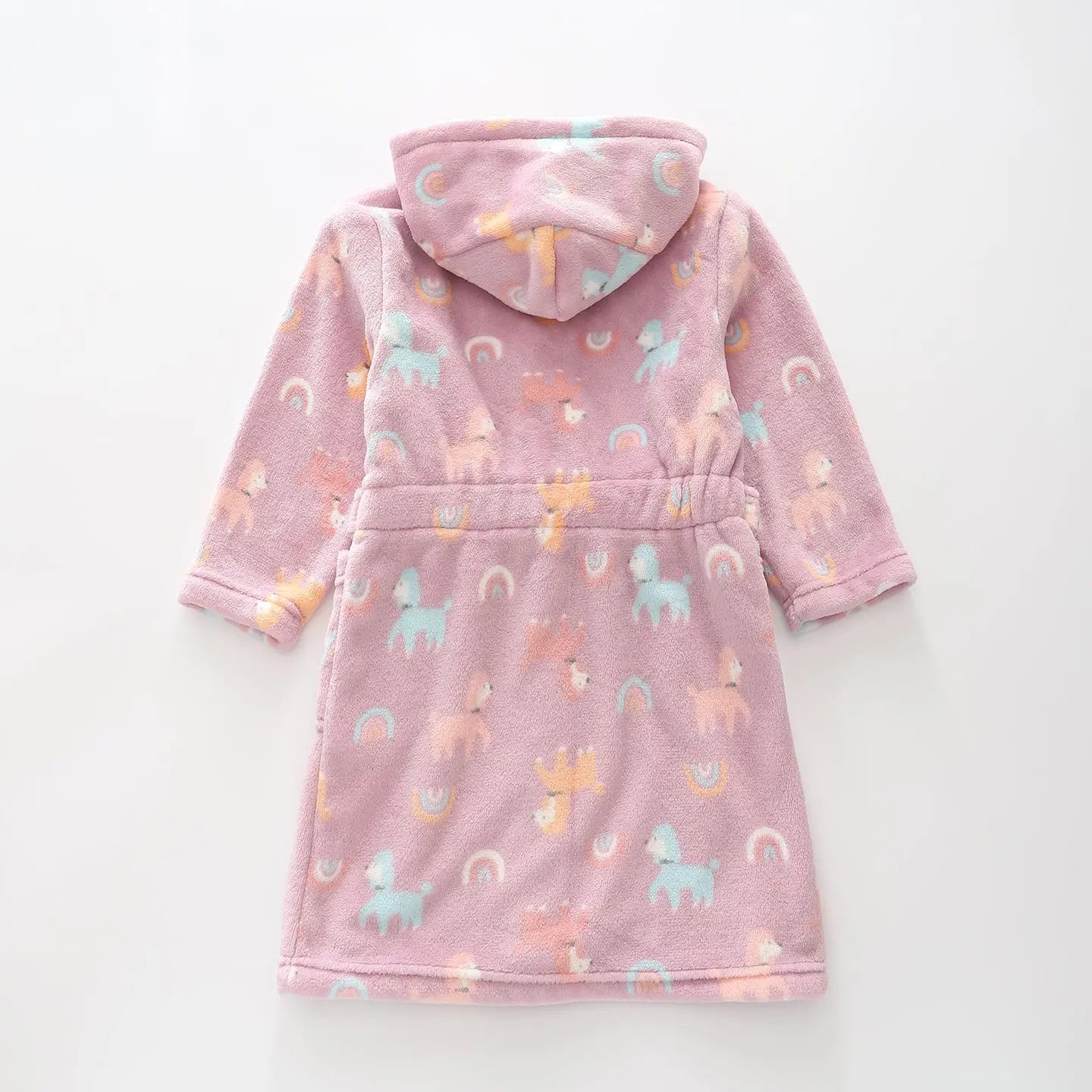 Puppy Print Hooded Gown Ollies Place