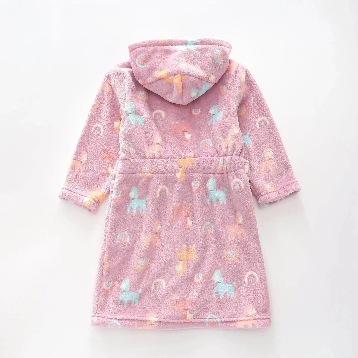 Puppy Print Hooded Gown Ollies Place