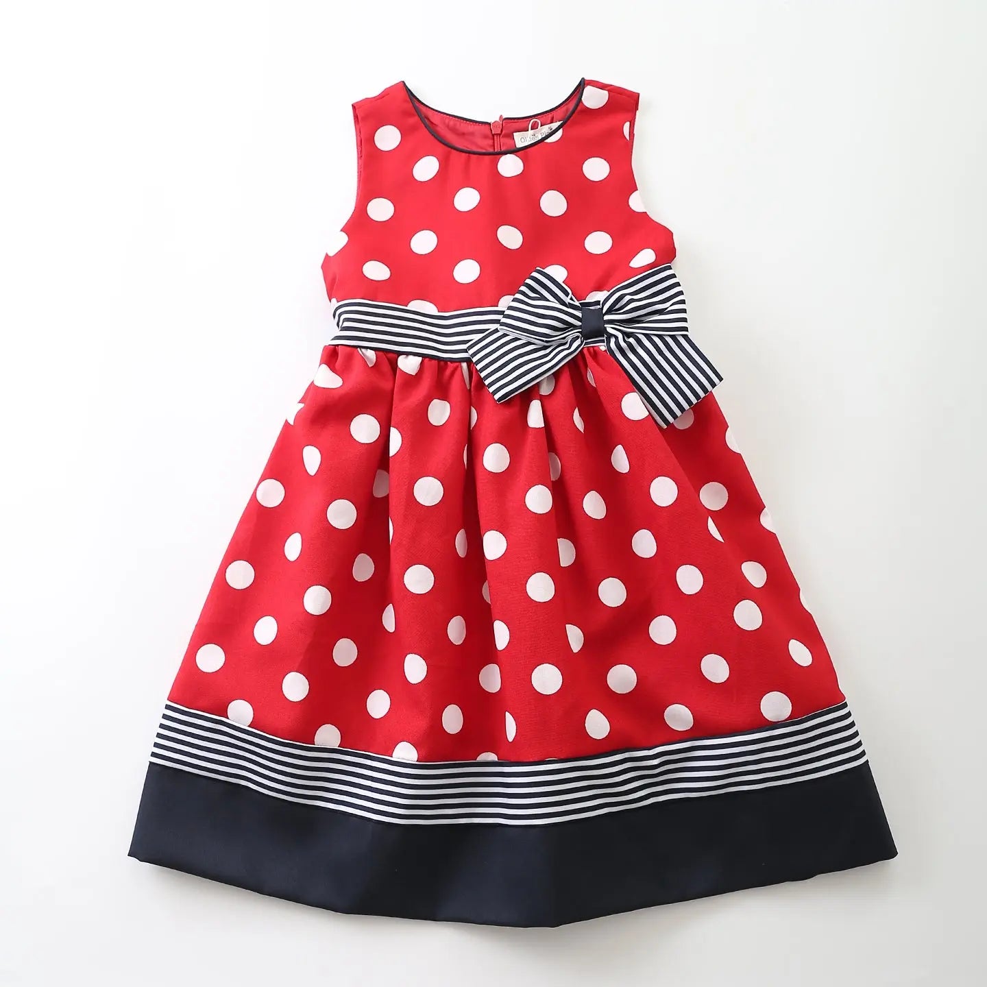 QSJG7111 Junior Girls Special Occasion Red and Navy Dress Ollies Place