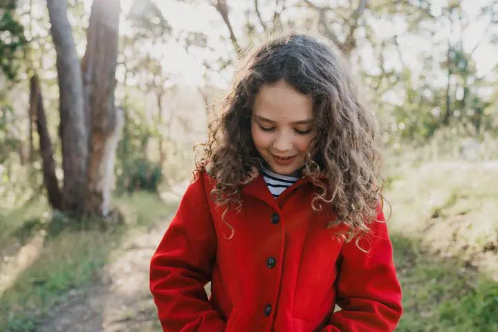 Racing Red, Older Girls Peacoat Ollies Place