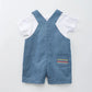 Rainbow Elephant Baby Boy Overall Romper Set Ollies Place