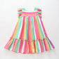 Rainbow Stripe Cotton Dress Ollies Place