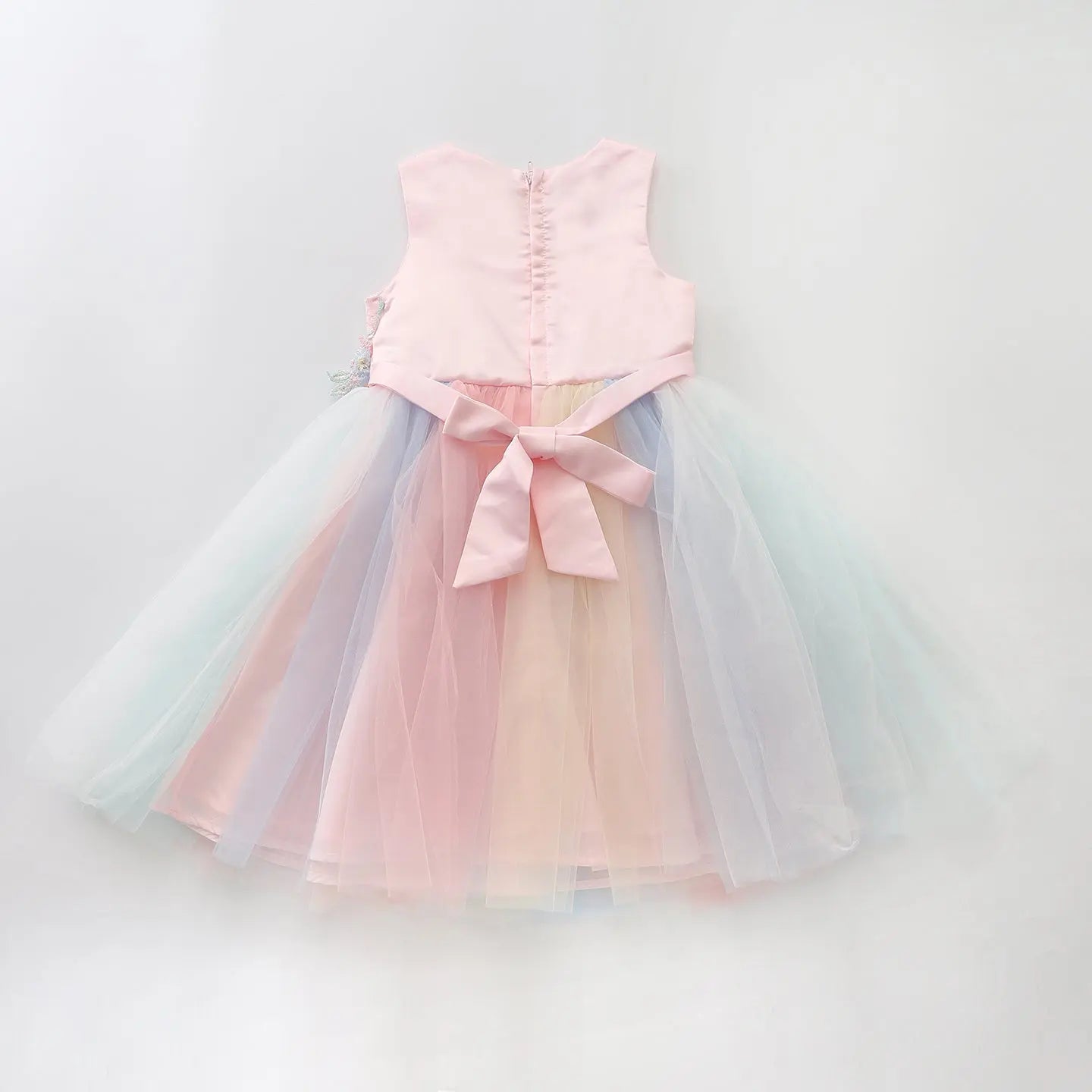 Rainbow Tulle Garden Formal Dress - Girl Ollies Place