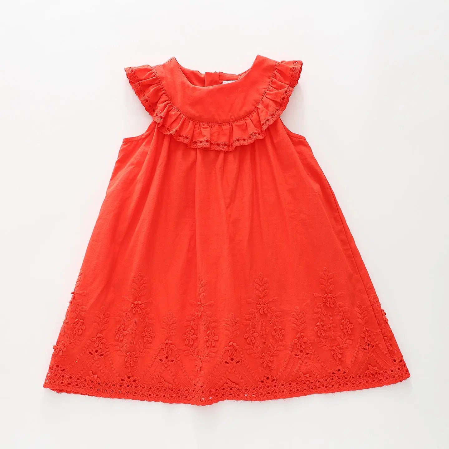 Red Aline Eyelet Dress Ollies Place