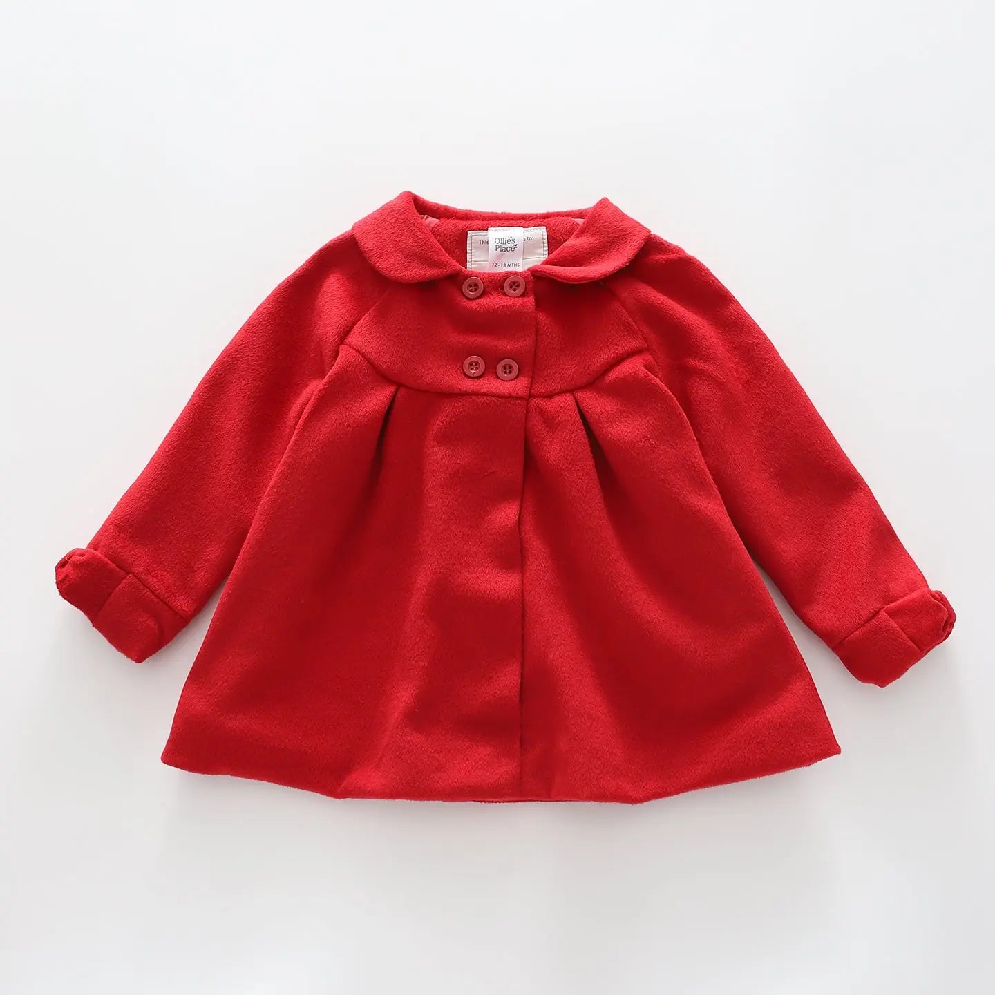 Red Bow Swing Coat - Toddler Girl Ollies Place