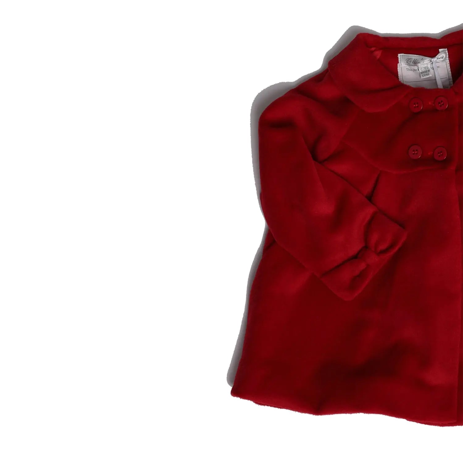 Red Bow Swing Coat - Toddler Girl Ollies Place