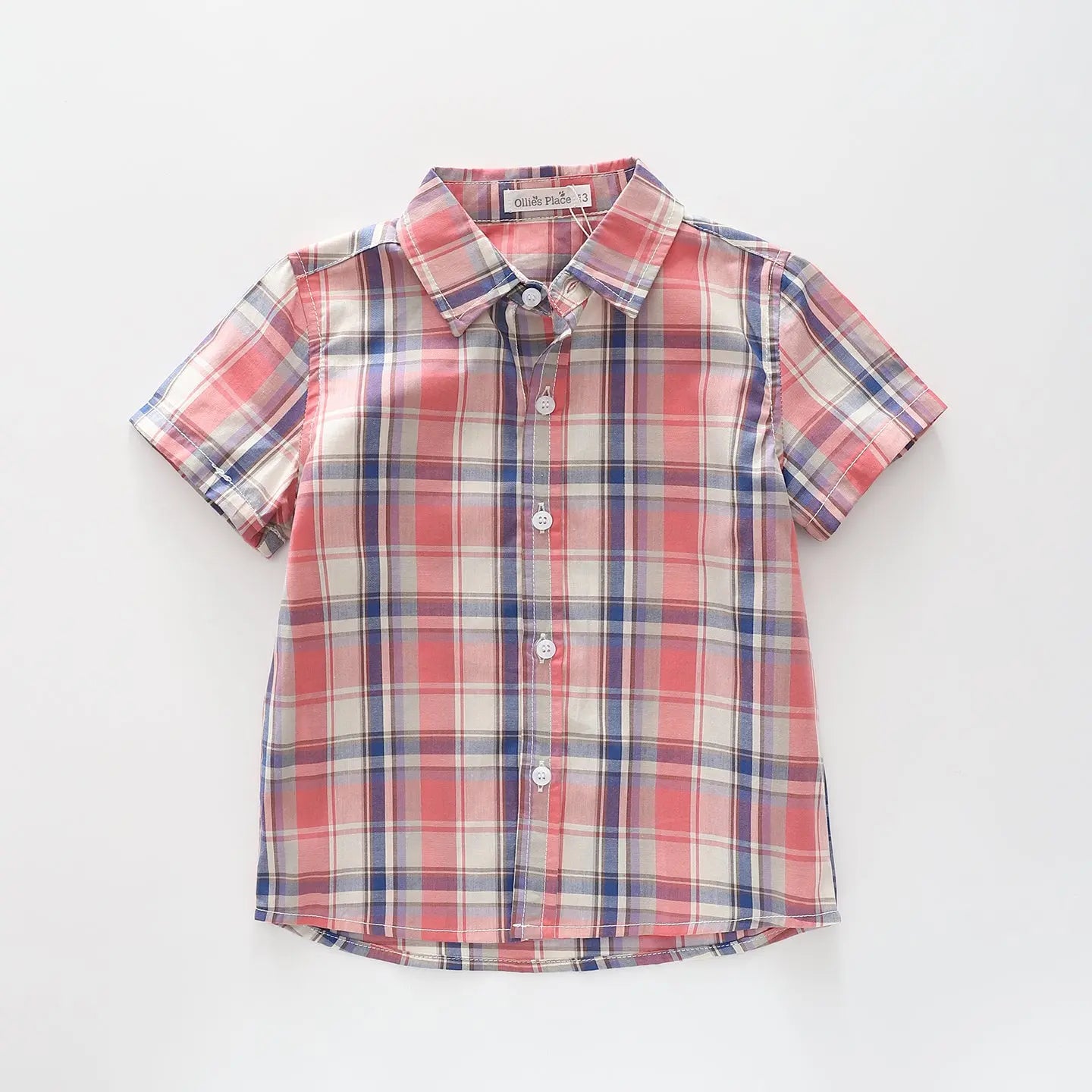 Red Check Collared Shirt Ollies Place