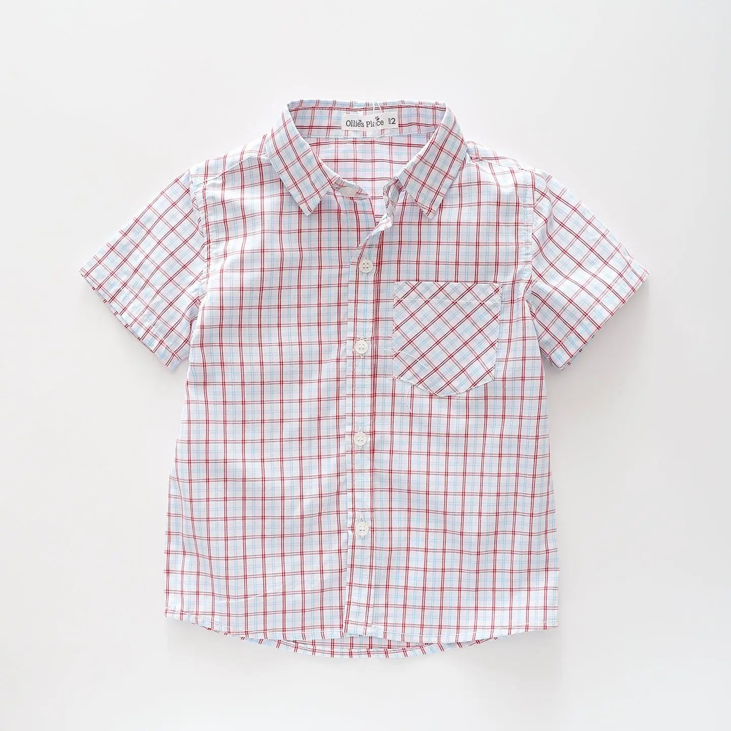 Red Check Collared Shirt Ollies Place