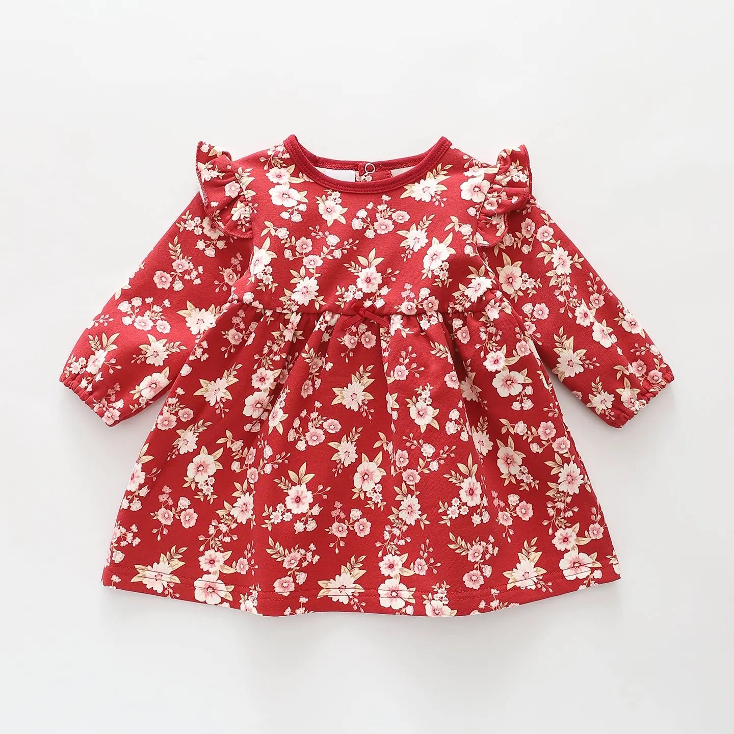 Red Floral Sweater Dress Ollies Place