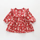 Red Floral Sweater Dress Ollies Place