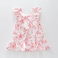 Red Flower Print Dress Ollies Place