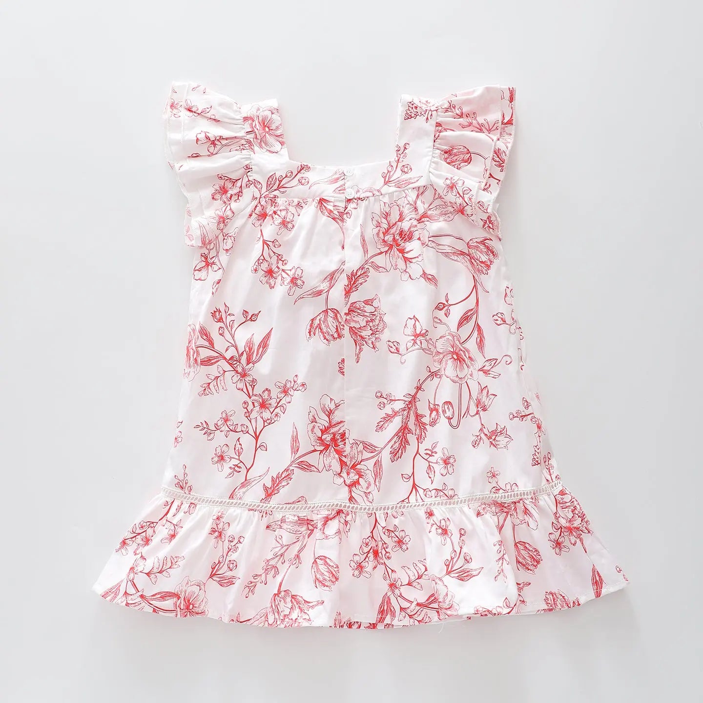 Red Flower Print Dress Ollies Place