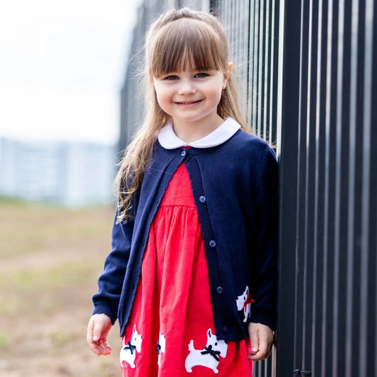 Red Scotty Dog Cord Dress Ollies Place