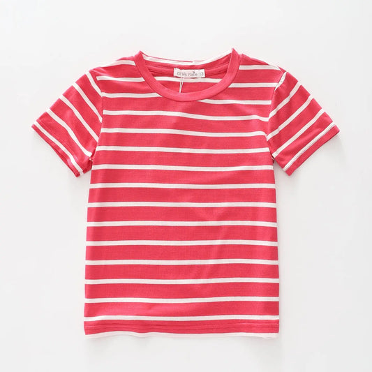 Red Stripe Kids T-shirt Ollies Place