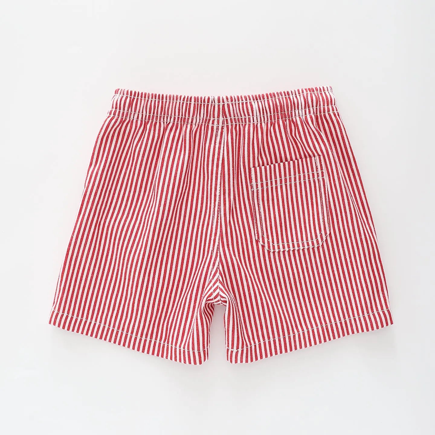 Red Stripes Summer Shorts Ollies Place