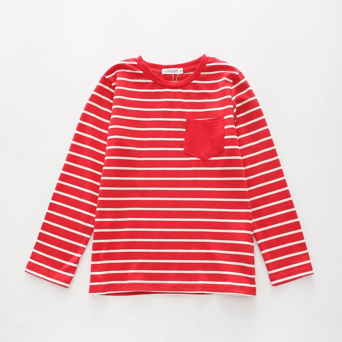 Red Stripes, Boys Henley Top Ollies Place
