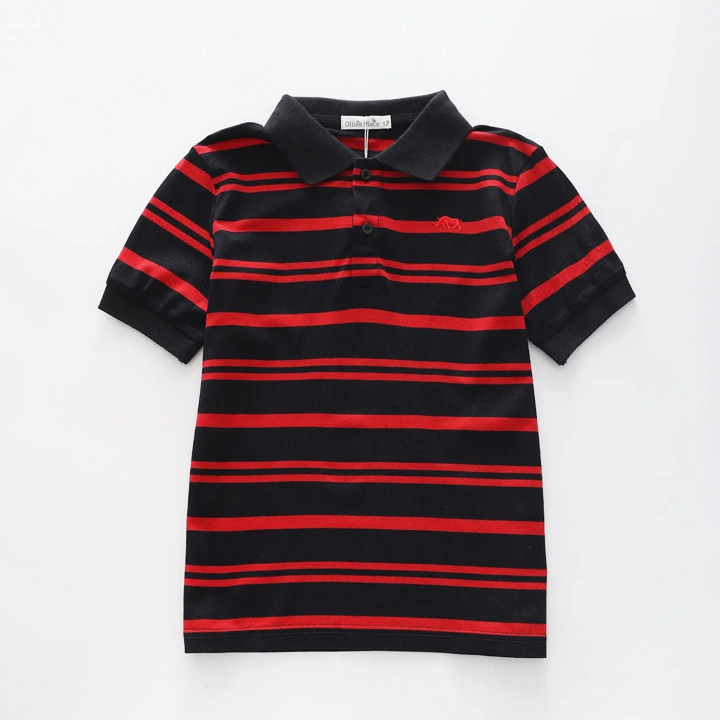 Red Stripes, Boys Polo Shirt Ollies Place