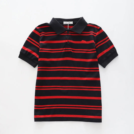 Red Stripes, Boys Polo Shirt Ollies Place