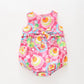 Retro Print Ruffle Romper Ollies Place