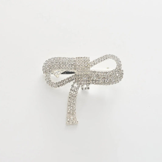 Rhinestone Infinity Bow Hair Clip Ollies Place