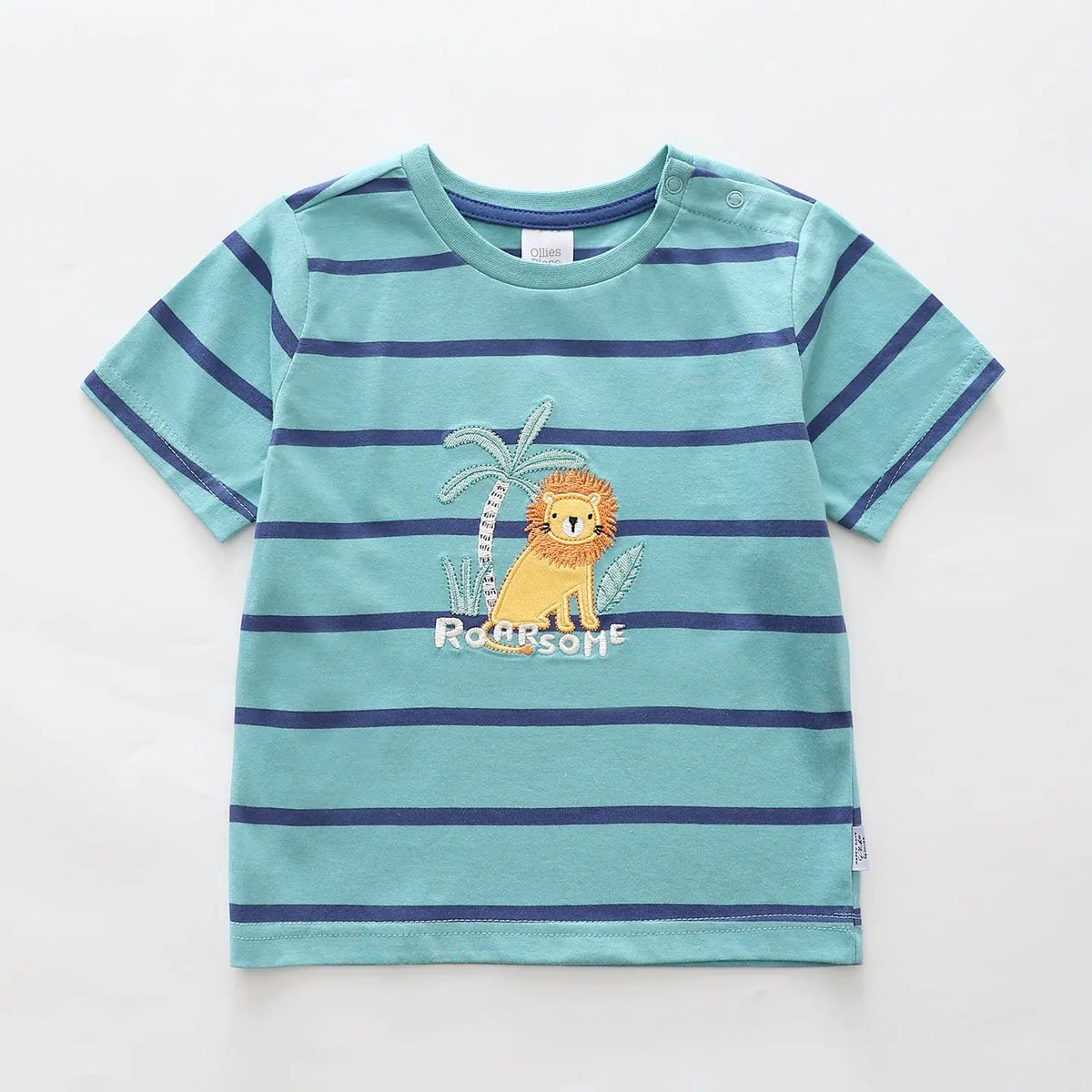 Roarsome Lion Striped Tee Ollies Place
