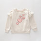 Rose Gold Heart, Girls Sweat Top Ollies Place