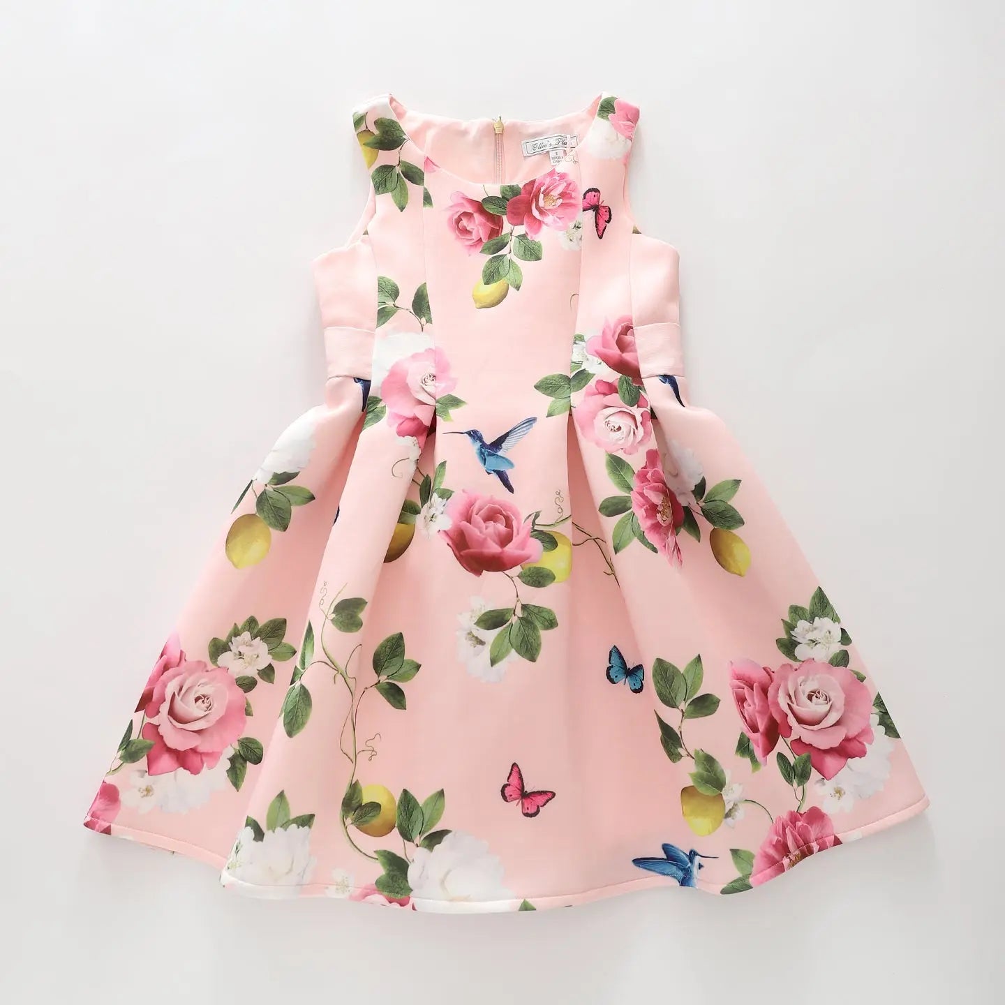 Rose Print Party Dress Ollies Place