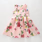 Rose Print Party Dress Ollies Place