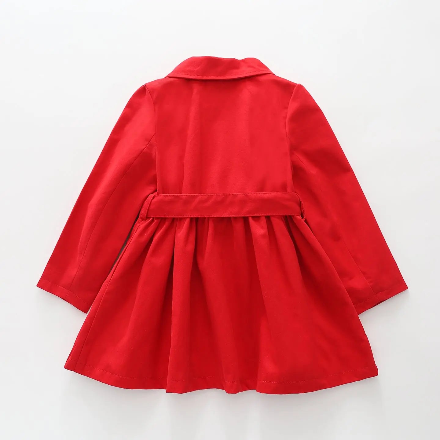 Ruby Red Trench Coat Ollies Place